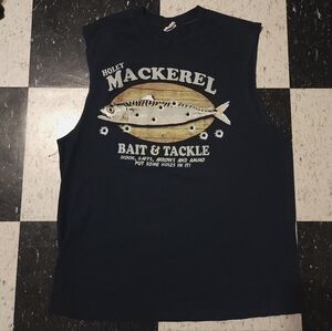 Vintage Holey Mackerel Bait And Tackle Tank Top